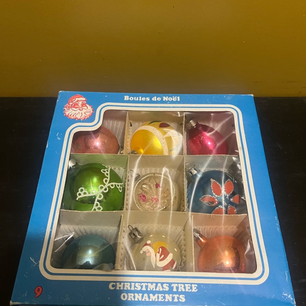 Vintage 1940/50/60’s mercury glass Christmas ornaments